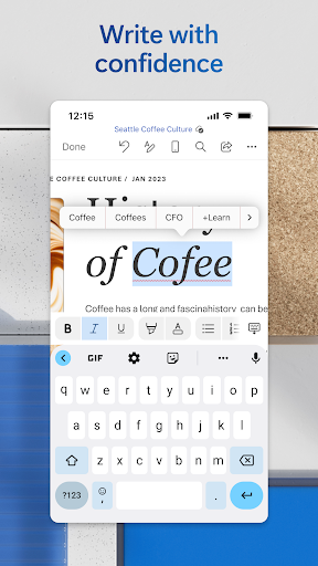 Microsoft Word: Edit Documents screenshot