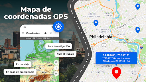 Captura de pantalla de Mapa de coordenadas GPS