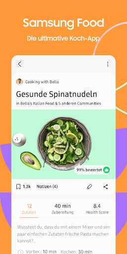 Samsung Food: Mahlzeitplanung Screenshot