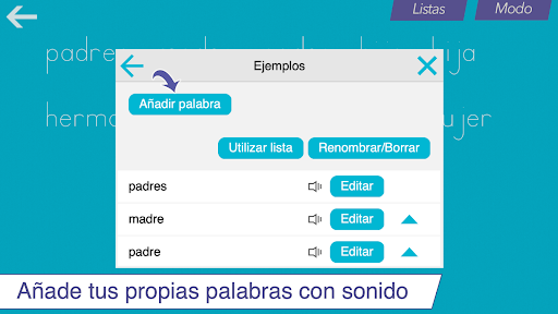 Captura de pantalla de Escribo en letras de imprenta