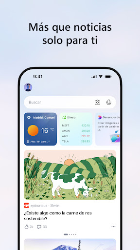 Captura de pantalla de MSN