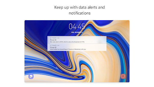 Captura de pantalla de Microsoft Power BI