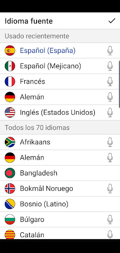 Captura de pantalla de Traductor de voz Instant