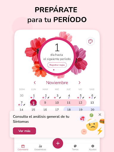 Captura de pantalla de Calendario Menstrual