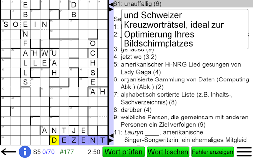 Deutsches Kreuzworträtsel Screenshot
