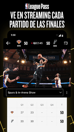 Captura de pantalla de NBA App: baloncesto en directo