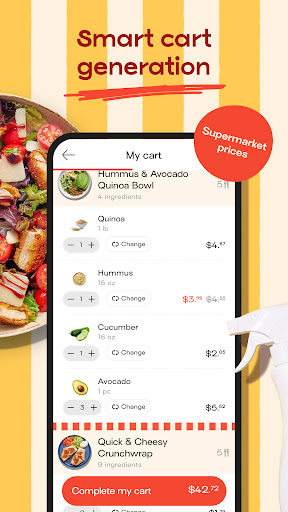 Captura de pantalla de Jow - easy recipes & groceries