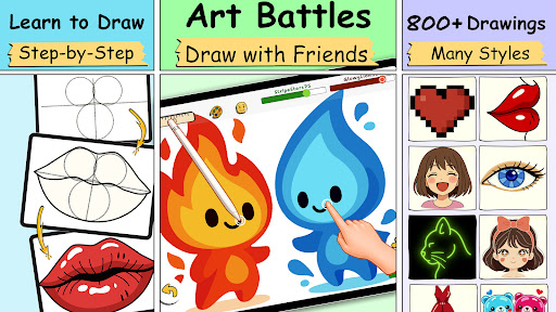 Captura de pantalla de ArtLoop: Aprender a dibujar