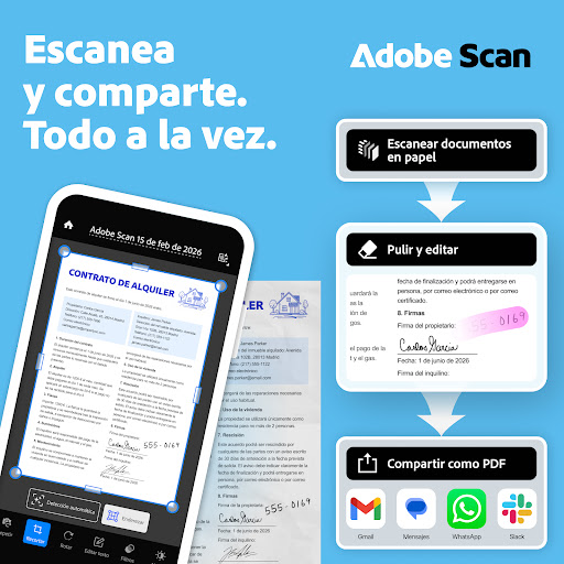 Captura de pantalla de Adobe Scan: escáner PDF con IA