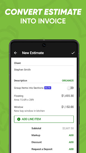 Joist Invoice & Estimate App screenshot