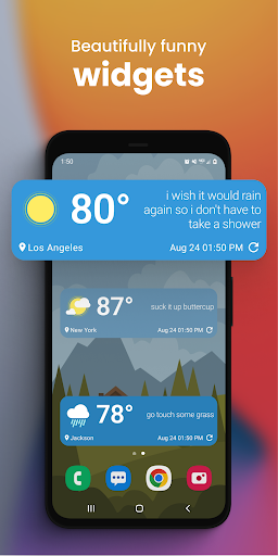 Captura de pantalla de Funny Weather: Rude Forecast