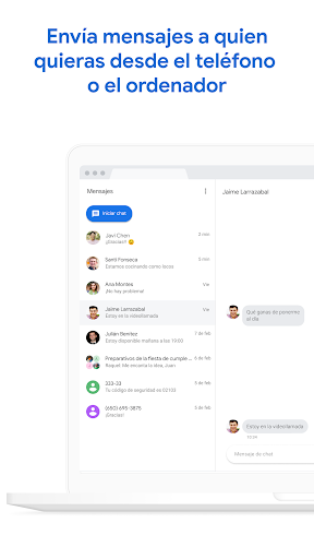 Captura de pantalla de Mensajes de Google