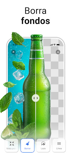 Captura de pantalla de PhotoApp: Mejora fotos con IA