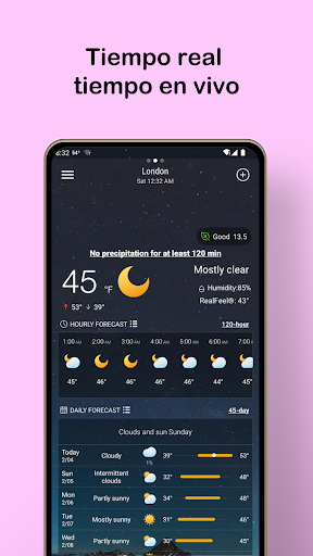 Captura de pantalla de Pronóstico del tiempo local