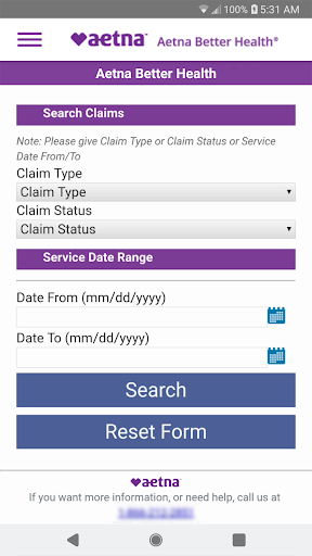 Captura de pantalla de Aetna Better Health - Medicaid