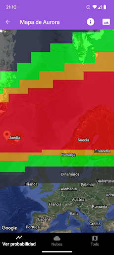 Captura de pantalla de My Aurora Forecast Pro