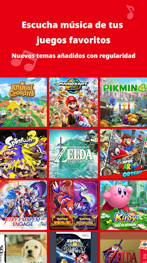 Captura de pantalla de Nintendo Music
