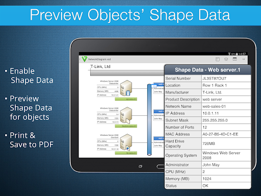 Captura de pantalla de VSD Viewer for Visio Drawings