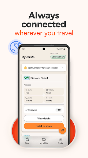 Airalo: eSIM Travel & Internet screenshot