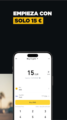 Captura de pantalla de Binance: Bitcoin, Crypto y NFT