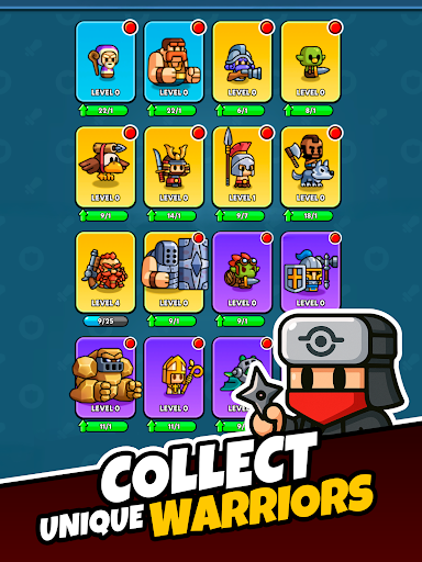 Captura de pantalla de Tiny Warriors Rush: Idle TD