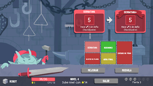 Captura de pantalla de Dicey Dungeons