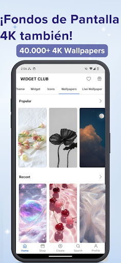 Captura de pantalla de WidgetClub:Widget, Tema,Fondos