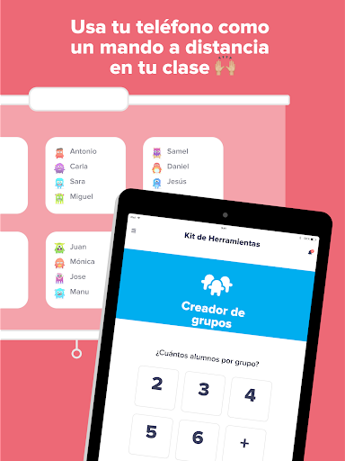 Captura de pantalla de ClassDojo: Aula y casa