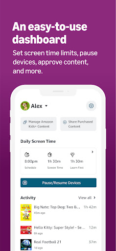 Amazon Kids Parent Dashboard screenshot