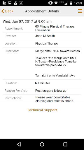 Captura de pantalla de MEDITECH MHealth