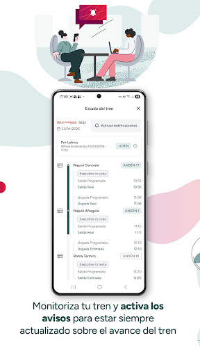 Captura de pantalla de Trenitalia