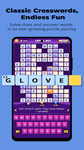 Captura de pantalla de Word Hike -Inventive Crossword