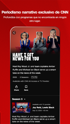 Captura de pantalla de CNN: Noticias de última hora