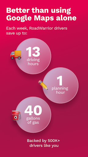 Captura de pantalla de RoadWarrior Route Planner