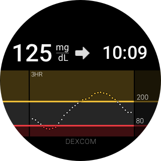 Captura de pantalla de Dexcom G6