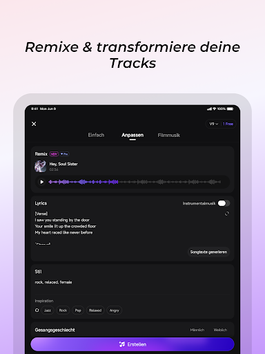 Mureka: KI‑Musiktool generiert Screenshot
