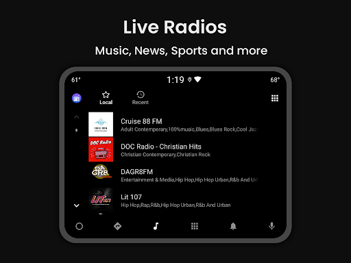 Radio FM: Live-Radio-App Screenshot