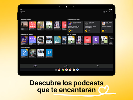 Captura de pantalla de Spreaker Podcasts