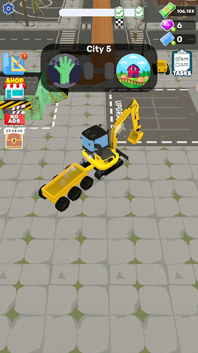 Dozer Demolish: Stadtabriss Screenshot