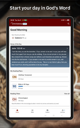 Bible Gateway screenshot