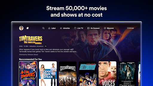 Captura de pantalla de Plex: TV en vivo, pelis y más