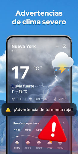 Captura de pantalla de Previsión del tiempo con radar