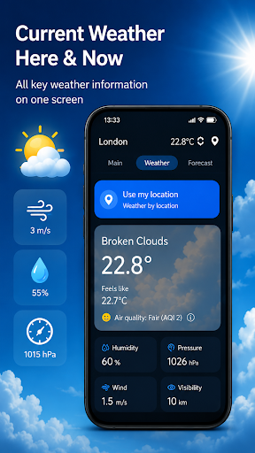 Captura de pantalla de Temperatura actual