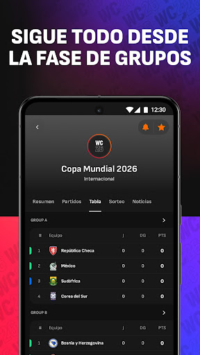 Captura de pantalla de LiveScore Resultados de fútbol