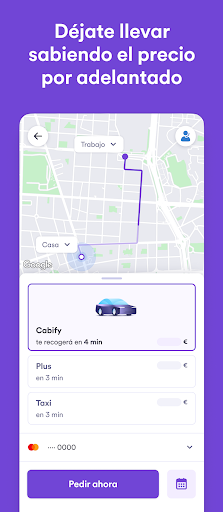 Captura de pantalla de Cabify – Coches, taxis y más