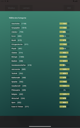 Endlos-Quiz Pro Screenshot