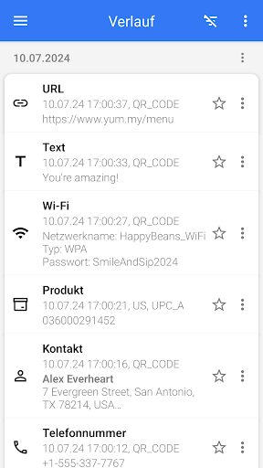 QR & Barcode Scanner (Deutsch) Screenshot