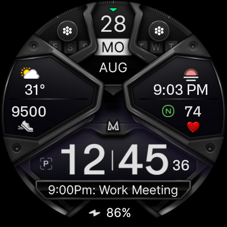 Captura de pantalla de MD326 3D Modern Watch Face