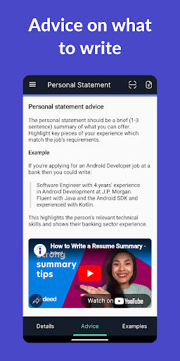 Resume Builder - CV Engineer screenshot