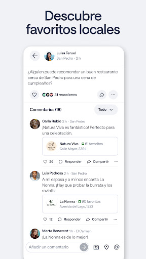 Captura de pantalla de Nextdoor: Red del barrio
